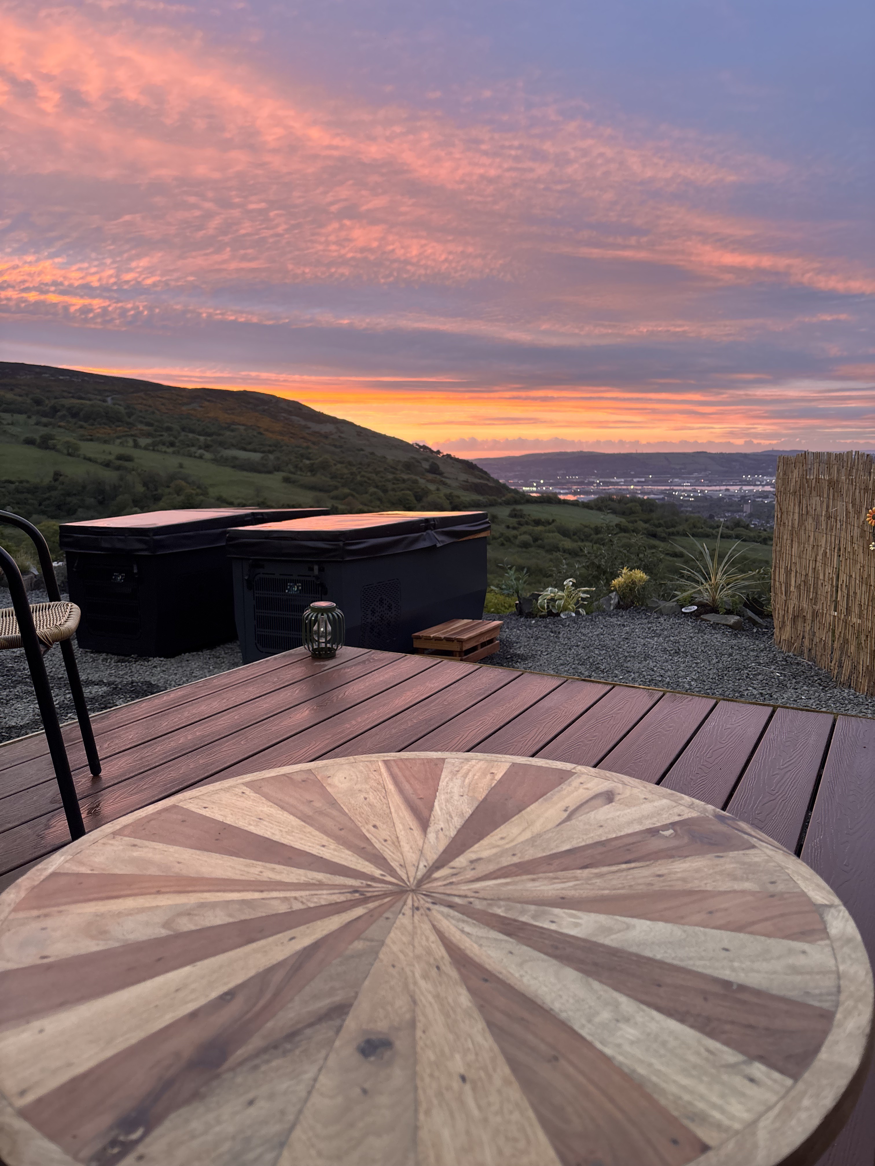 Sunset from the deck